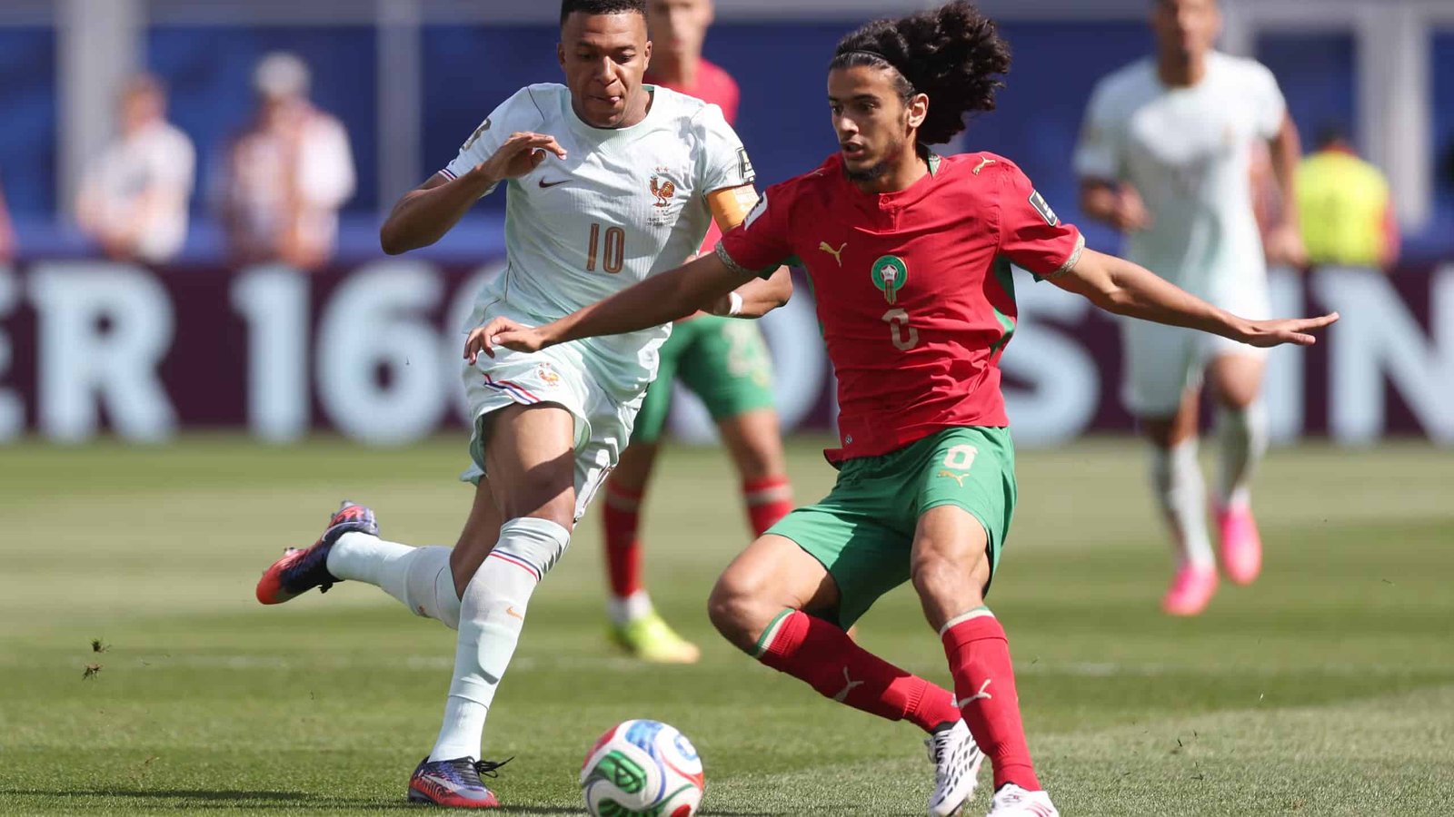 france-v-morocco-quarter-final-fifa-world-cup-2026 法国2比0击退摩洛哥 连续两届同比分胜出
